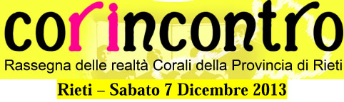CORIncontro - Rieti  sabato 7 Dicembre 2013