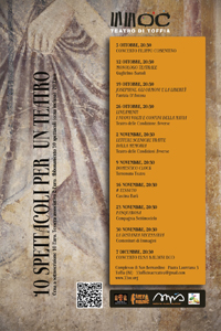 10 spettacoli per un Teatro - Toffia (Ri)  5 ottobre/7 dicembre 2013